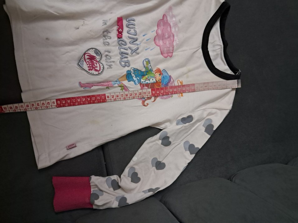 Kız Çocuk Baskılı Uzun Kollu Tişört - Görsel 4