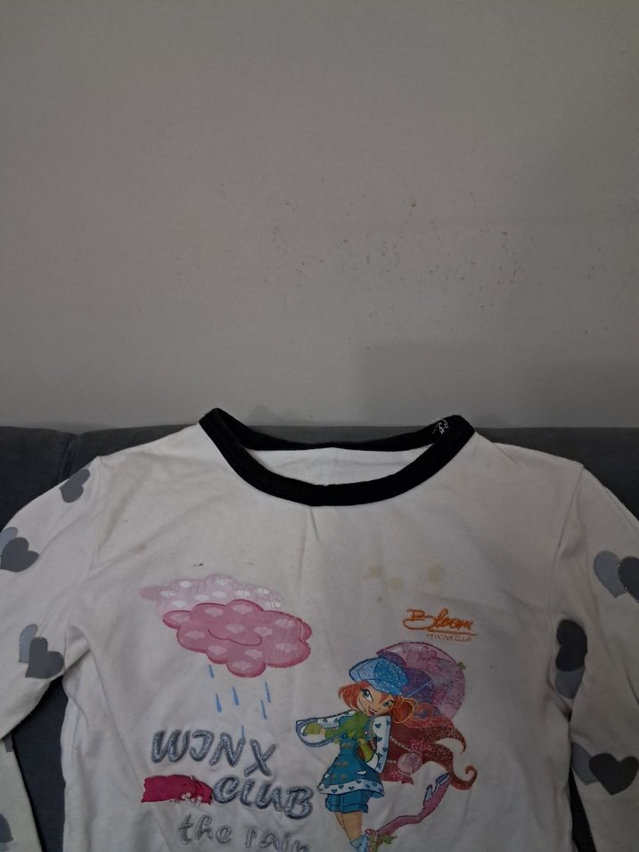 Kız Çocuk Baskılı Uzun Kollu Tişört - Görsel 2