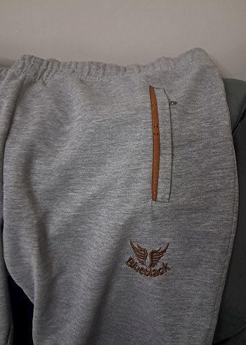 Gri Kadın Fermuarlı Rahat Eşofman Altı - Görsel 3