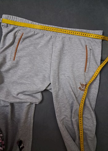 Gri Kadın Fermuarlı Rahat Eşofman Altı - Görsel 9