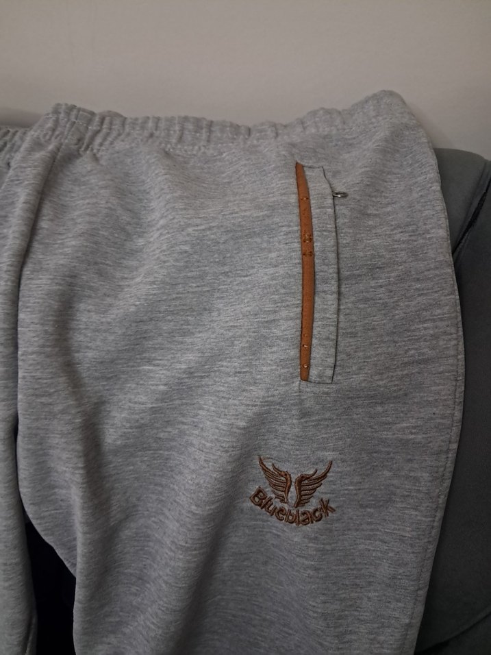 Gri Kadın Fermuarlı Rahat Eşofman Altı - Görsel 3