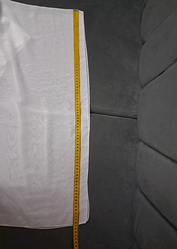 beyaz Modern Düz tülbent - Görsel 6