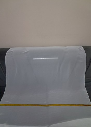 beyaz Modern Düz tülbent - Görsel 4