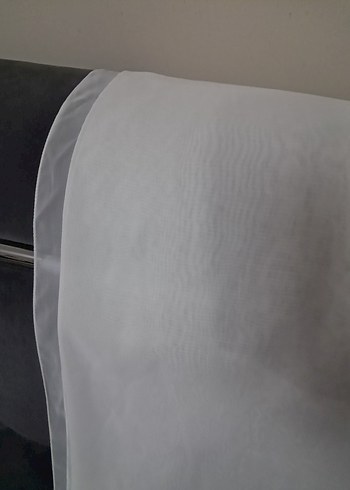 beyaz Modern Düz tülbent - Görsel 12