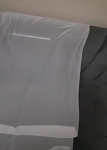 beyaz Modern Düz tülbent - Görsel 2