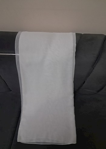 beyaz Modern Düz tülbent - Görsel 11