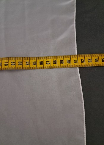 beyaz Modern Düz tülbent - Görsel 5