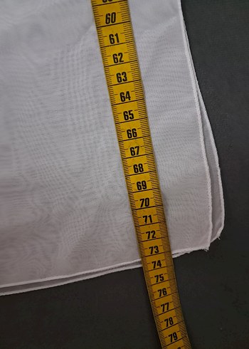 beyaz Modern Düz tülbent - Görsel 7