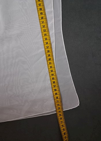 beyaz Modern Düz tülbent - Görsel 8