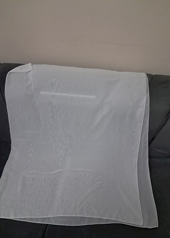 beyaz Modern Düz tülbent - Görsel 9