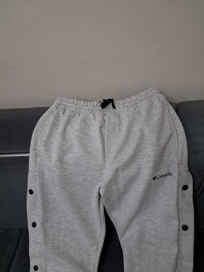 Columbia Gri Düğmeli Rahat Kadın Eşofman - Görsel 2