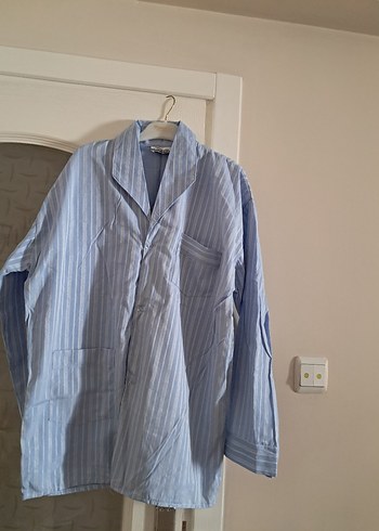 Düğmeli Uzun Kollu Erkek Pijama Takımı - Görsel 10