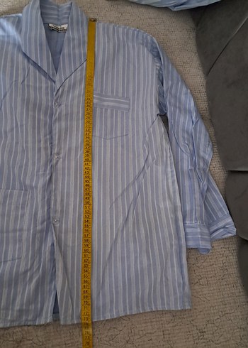 Düğmeli Uzun Kollu Erkek Pijama Takımı - Görsel 13