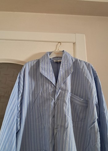 Düğmeli Uzun Kollu Erkek Pijama Takımı - Görsel 9