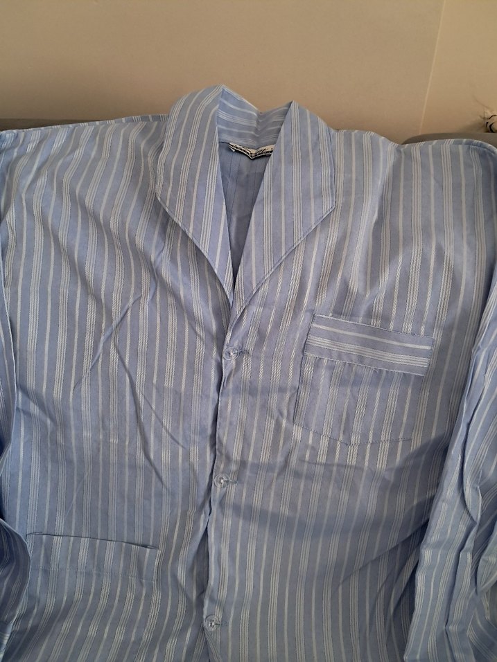 Düğmeli Uzun Kollu Erkek Pijama Takımı - Görsel 5