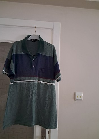 Gri Düğmeli Erkek Polo Tişört