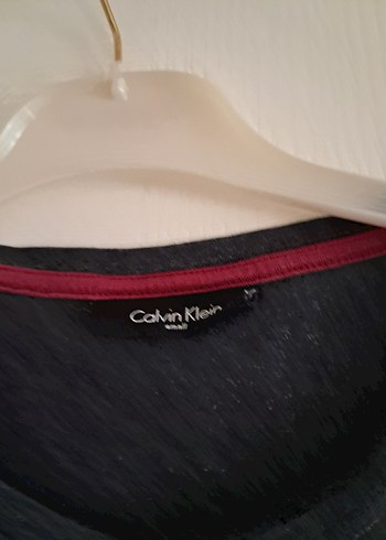 m Beden gri Renk Calvin Klein Gri Kısa Kollu Tişört