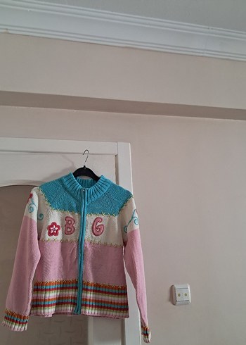 Diğer Kız Çocuk Nakışlı Triko Hırka