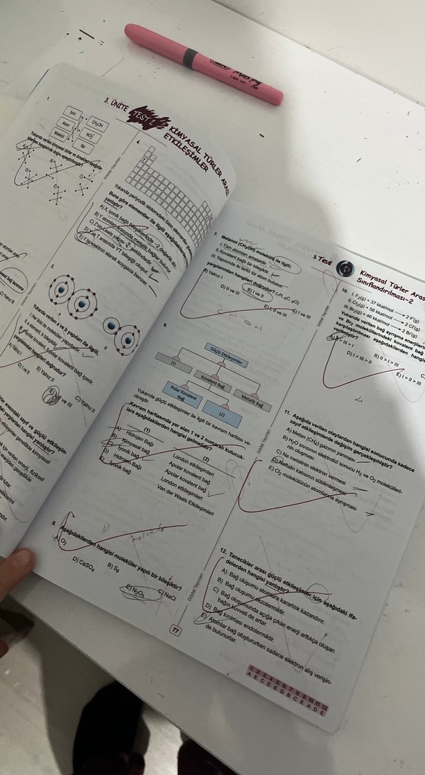 TYT Kimya Soru Bankası - Orbital Yayınları ilk 80 sayfası çözülü - Görsel 2