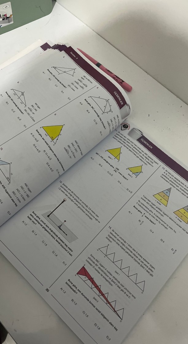 Deneme Deposu Üçgenler Konu Denemeleri Kitabı - Görsel 3