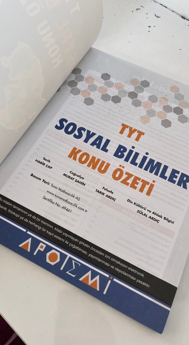 TYT Sosyal Bilimler Konu Özeti Kitabı - Görsel 2
