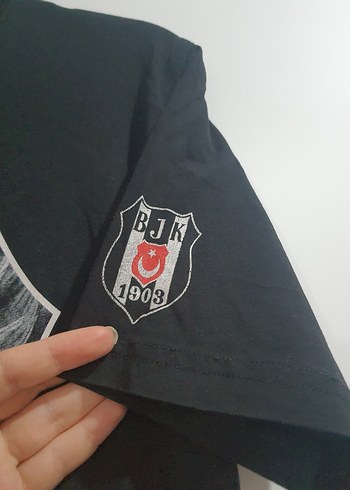 Beşiktaş Kadın Kısa Kollu Kartal Baskılı Taraftar Tişört
