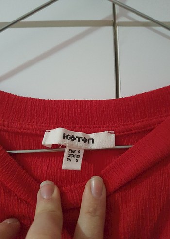 36 Beden kırmızı Renk Kırmızı Kadın Bluz, Fırfırlı Kol