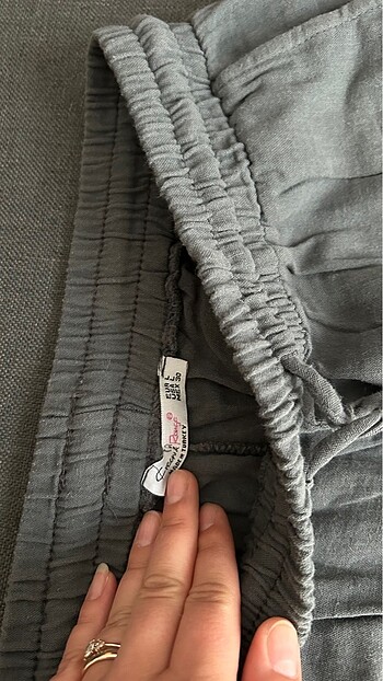 xl Beden Yazlık keten şalvar pantolon