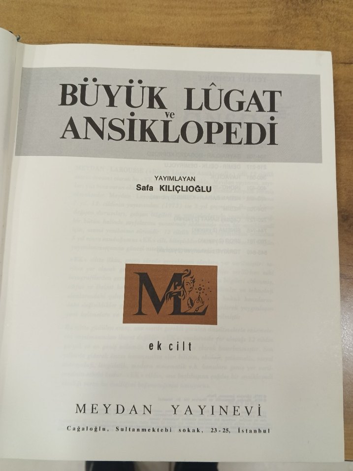 MEYDAN LAROUSSE BÜYÜK LÜGAT VE ANSİKLOPEDİ 12 CİLT - EK 2 CİLT - Görsel 4