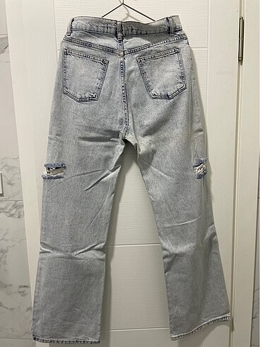 MAVİ YÜKSEK BEL JEANS - Görsel 5