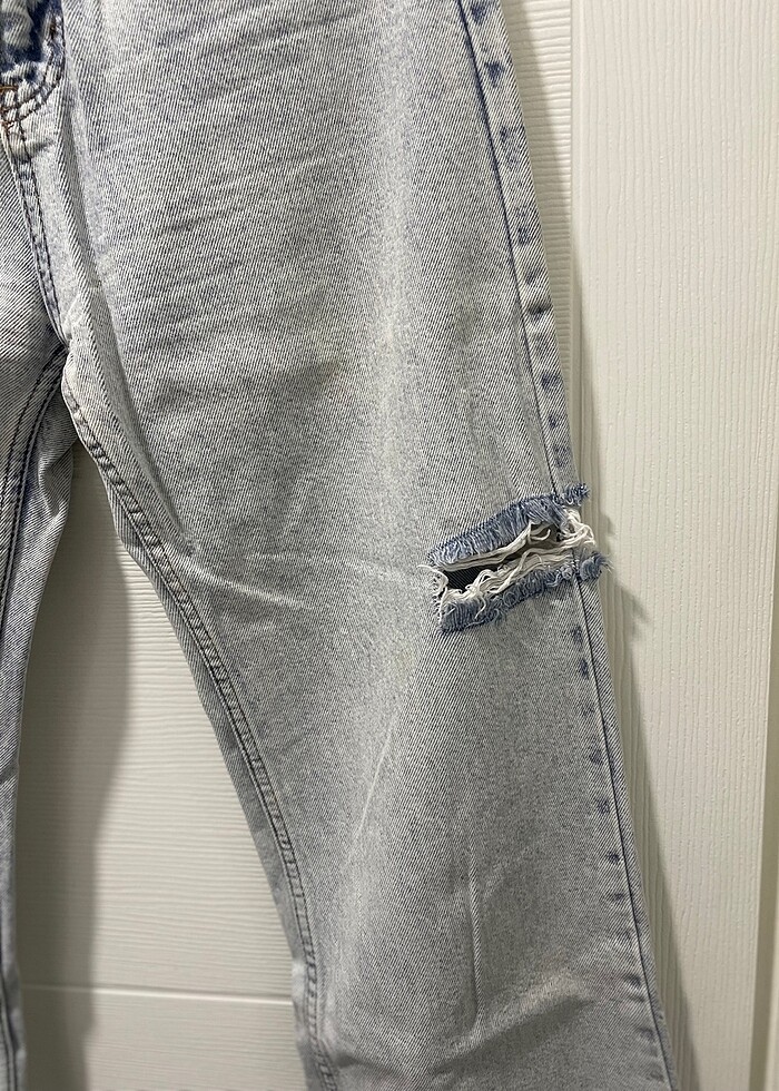 MAVİ YÜKSEK BEL JEANS - Görsel 2