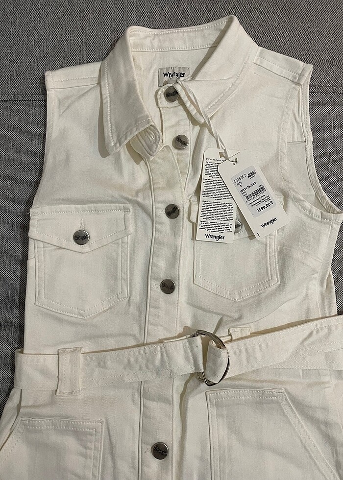 WRANGLER BEYAZ KOT ELBİSE - Görsel 2