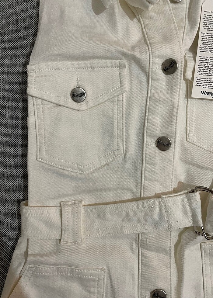WRANGLER BEYAZ KOT ELBİSE - Görsel 4