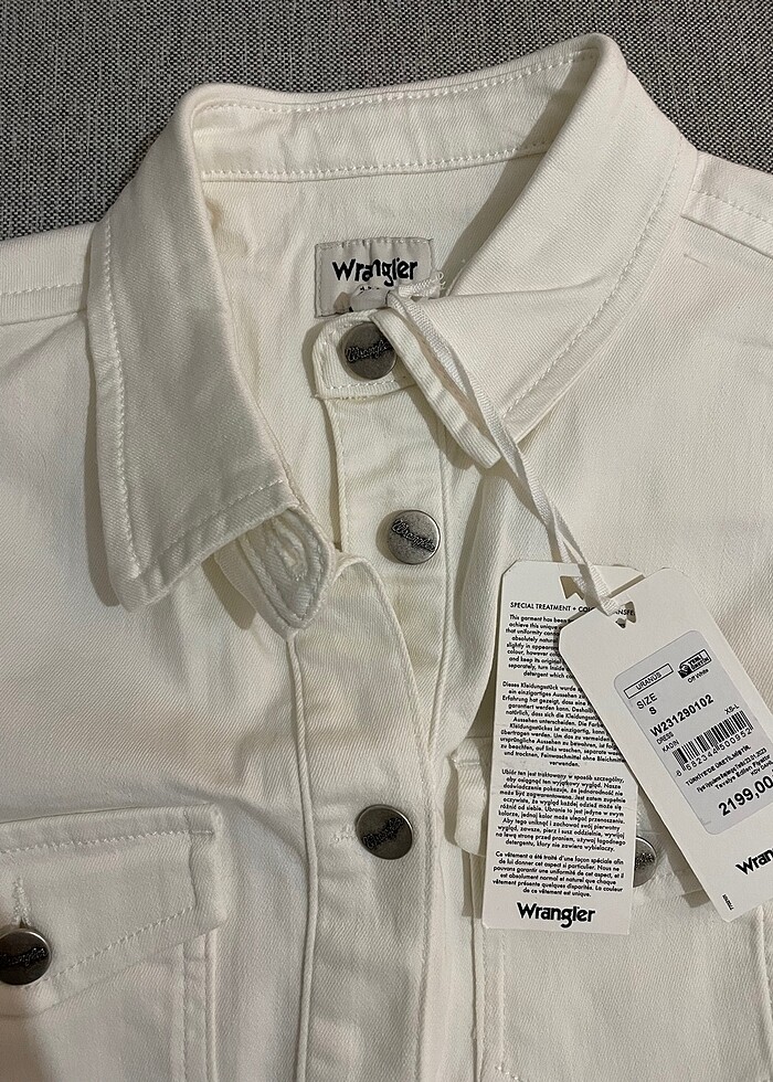 WRANGLER BEYAZ KOT ELBİSE - Görsel 3