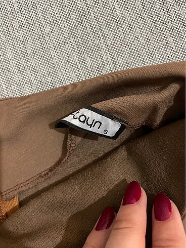 TABA RENGİ DERİ ETEK - Görsel 5