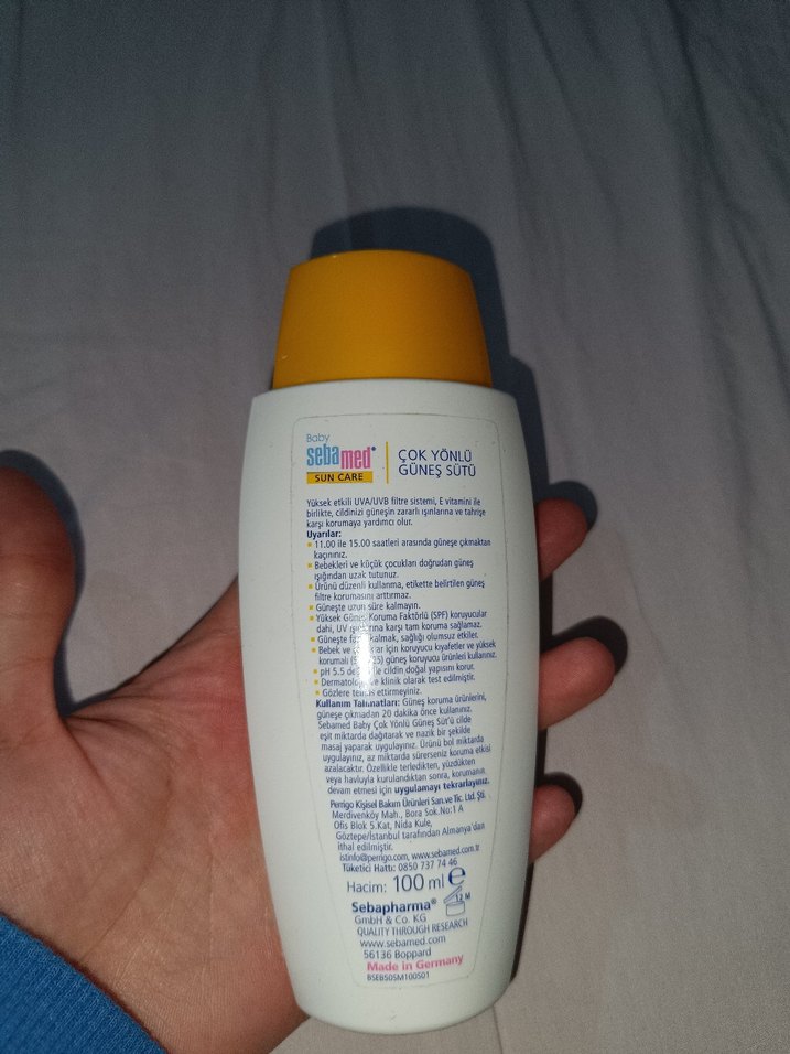 Sebamed Baby Çok Yönlü Güneş Sütü SPF 50+ 100ml - Görsel 3
