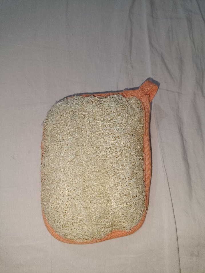 Pastel Kenarlı Beyaz Banyo Süngeri - Görsel 3