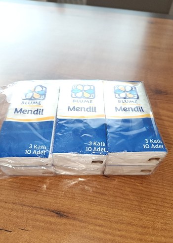 Beyaz Baskılı Mendil 6 lı paket - Görsel 2