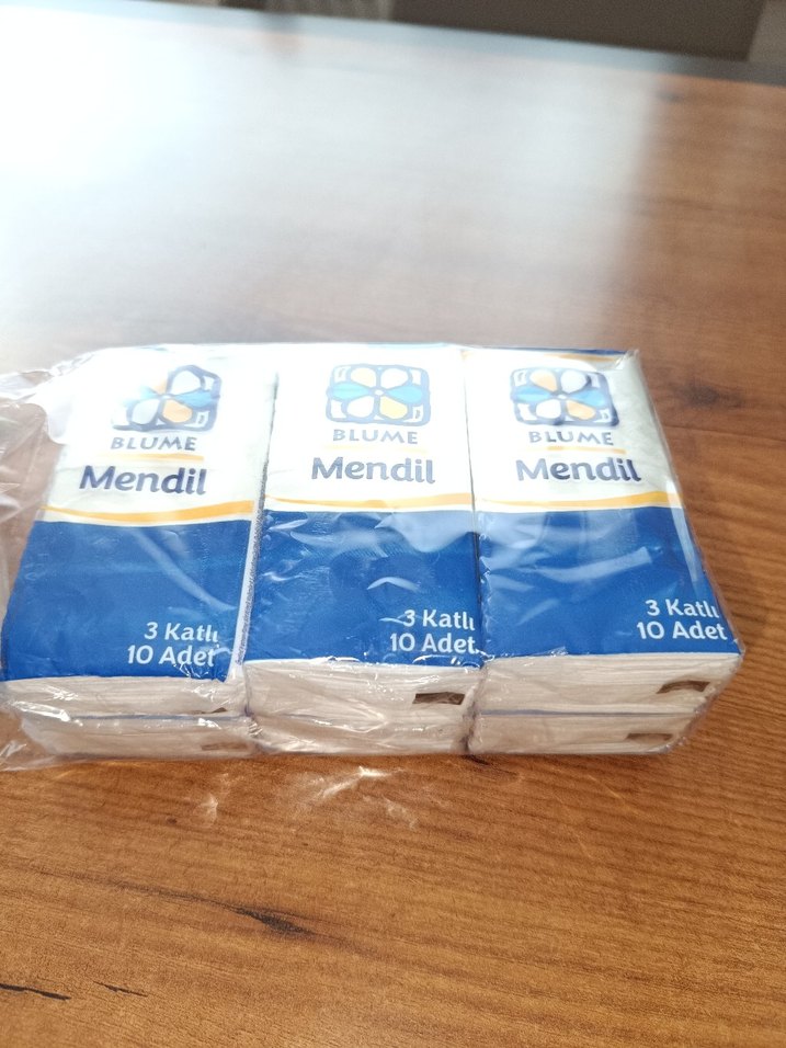 Beyaz Baskılı Mendil 6 lı paket - Görsel 2