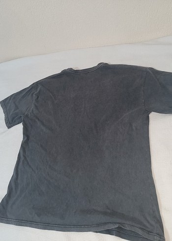 l Beden gri Renk Gri Oversize Denim Tişört