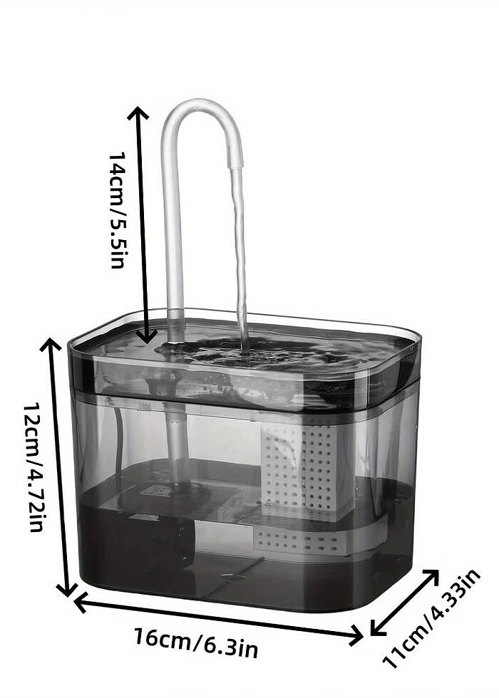 Kedi Su Pınarı Su Kabı Yeşil Renk - Görsel 2