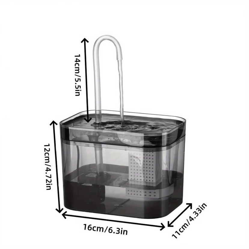 Şeffaf Kedi Su Pınarı - Görsel 2