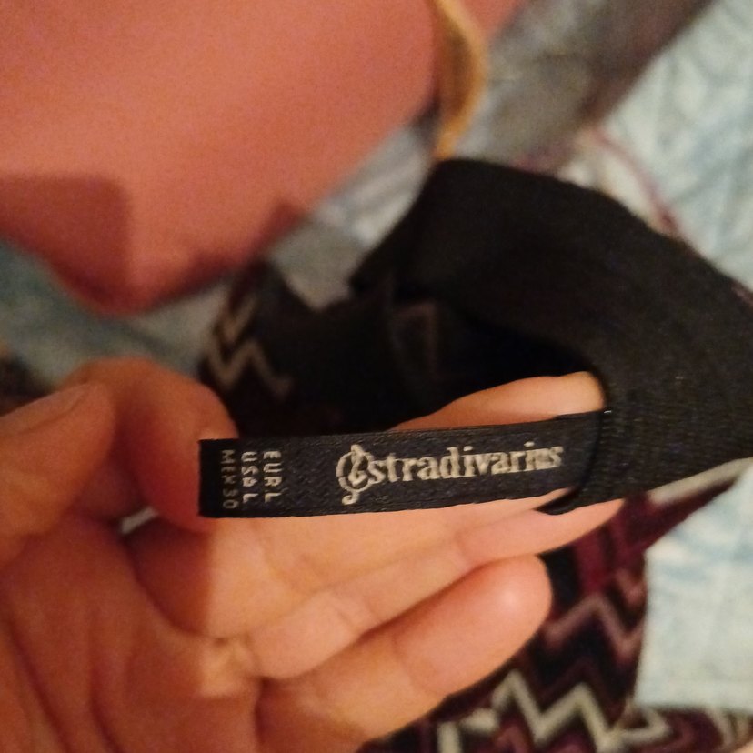 Bordo Desenli Midi Triko etek bir defa giyildi - Görsel 4