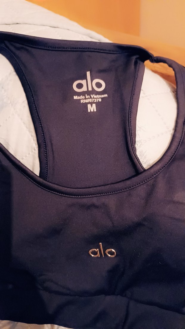 Alo Siyah Baskılı Spor Sütyeni XL m l bedenleri bulunuyor - Görsel 3