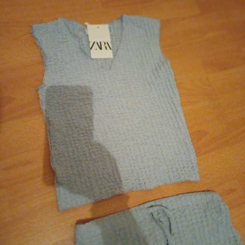 Siyah Uzun Dar Etek takım mavi rengide var likralı rahat - Görsel 4