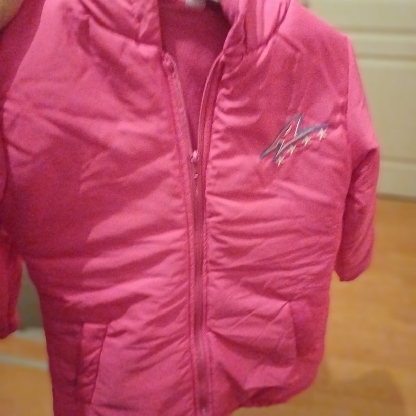 Kız Çocuk kapüşonlu Pembe Fermuarlı Mont  bembe.  rengide var - Görsel 5