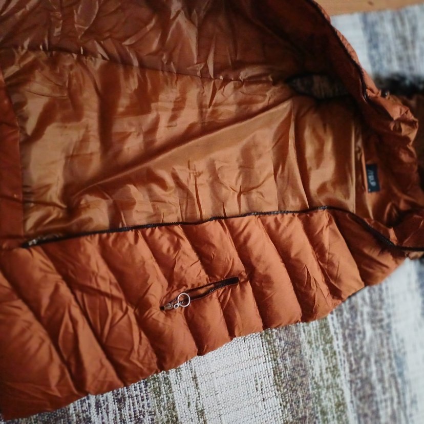 Kahverengi Kürklü Kadın Şişme Yelek - Görsel 5