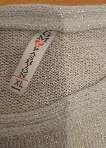 Gri Kısa Kollu tiriko simli bluz - Görsel 5