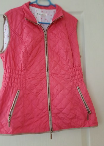 Pembe Fermuarlı Kadın Yelek çok az giyildi tertemiz mevsimlik - Görsel 2