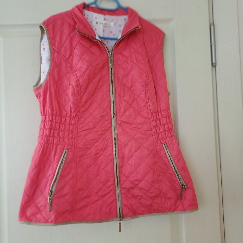 Pembe Fermuarlı Kadın Yelek çok az giyildi tertemiz mevsimlik - Görsel 2